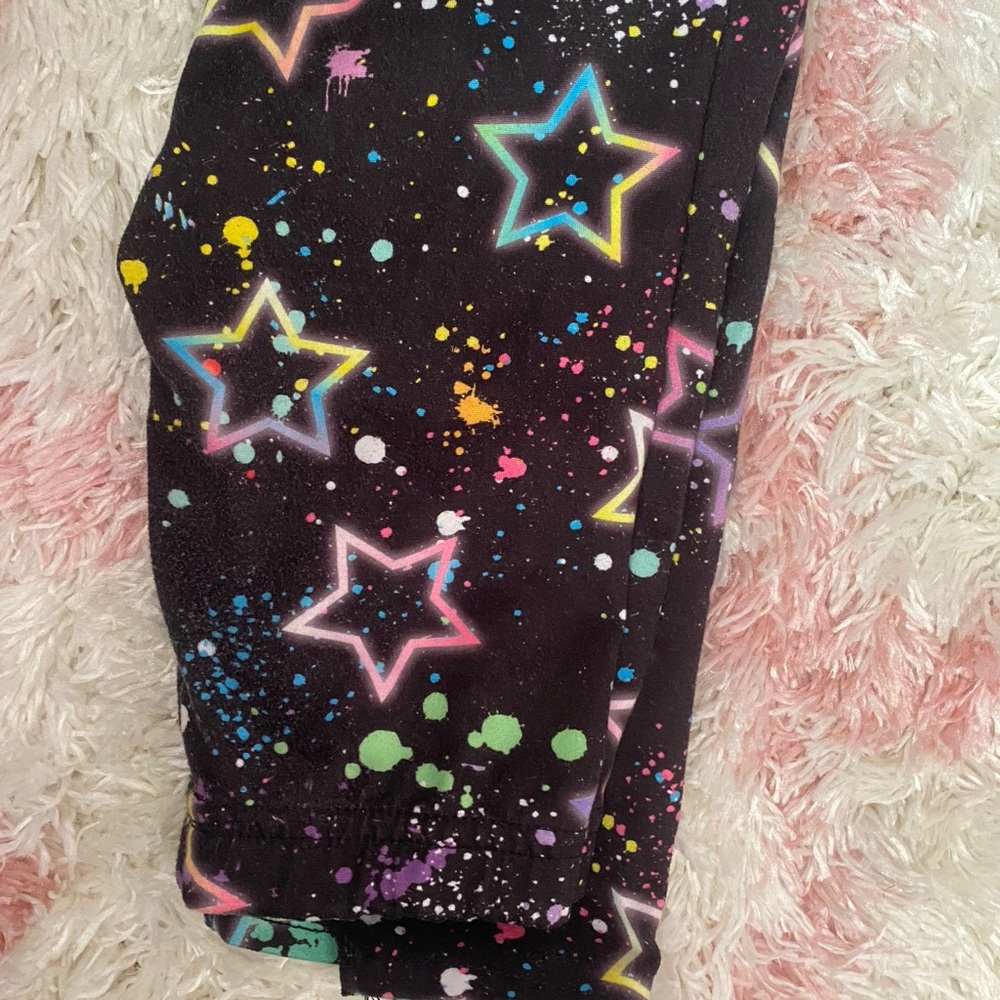 Colorful Star Print Kids Leggings